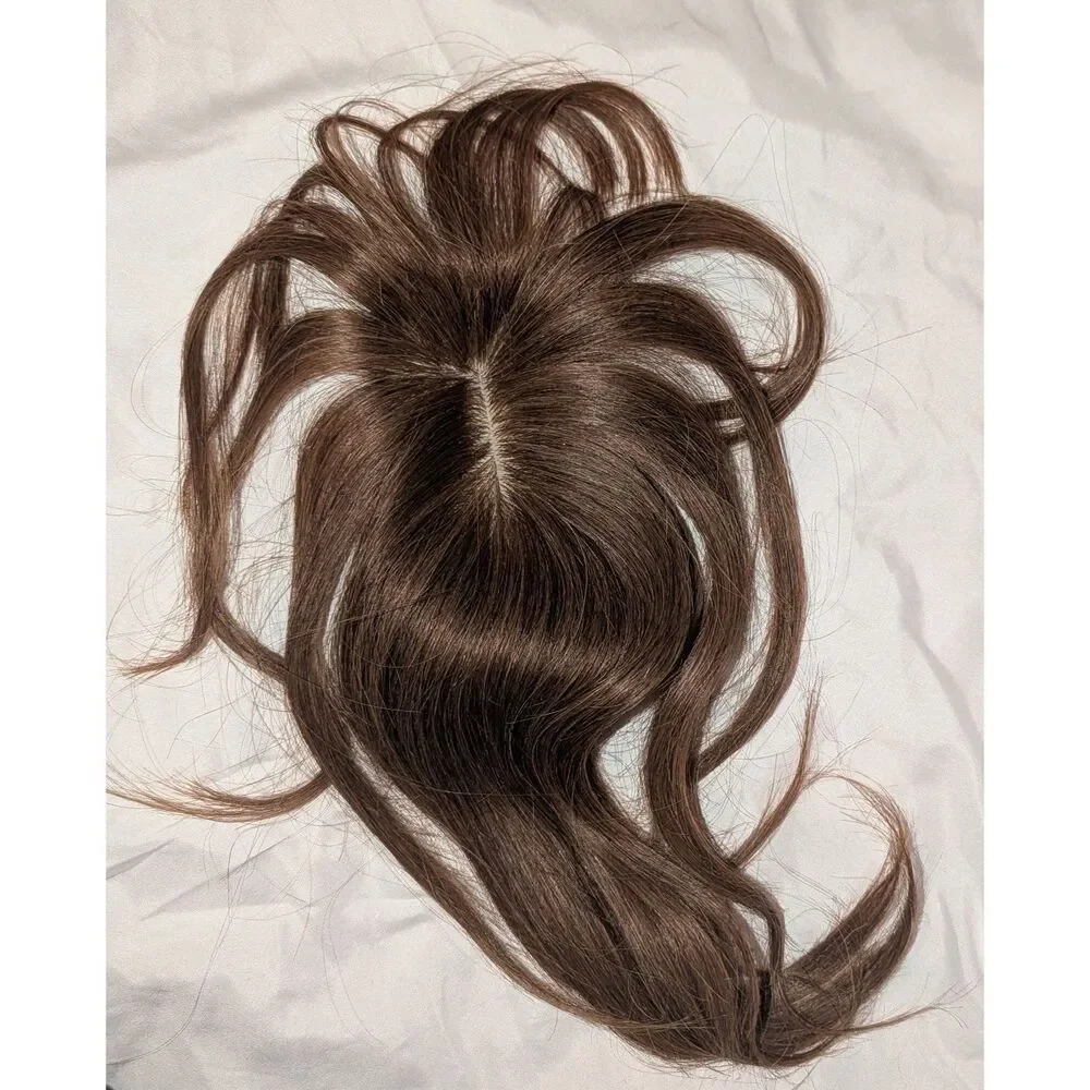 OOPPOO Hair Toppers Real Human Hair 12